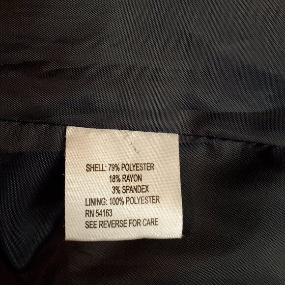 CALVIN KLEIN SZ 6 Blue Denim Look Stretch Blazer/Jacket - Picture 7 of 8